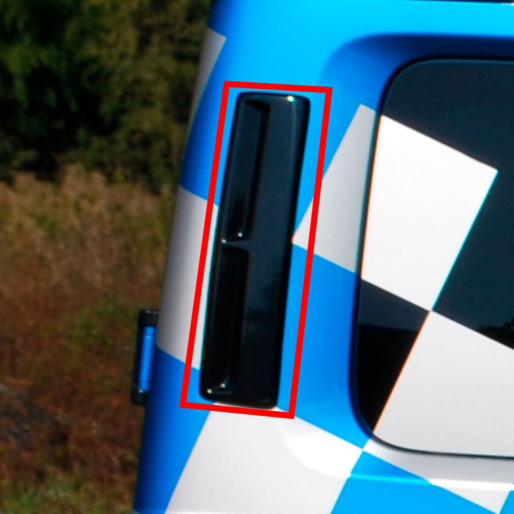 【黒ゲル未塗装】Cピラーガーニッシュ